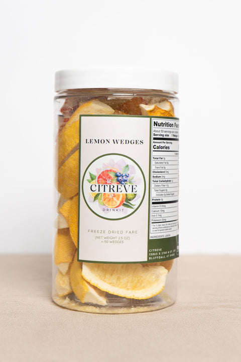 Freeze-Dried Lemon Wedges