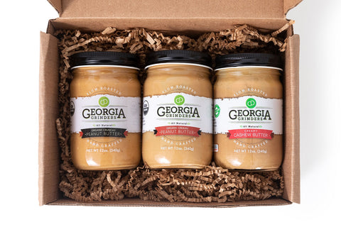 Organic Peanut Butter & Cashew Butter: Trio Gift Box