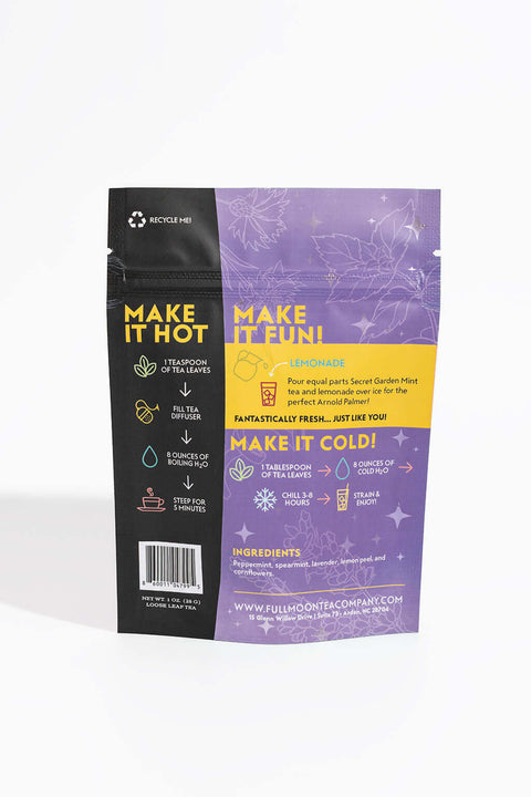 Secret Garden Mint Herbal Tea Premium Loose Leaf Caffeine-free