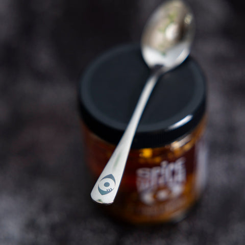 Chili Crisp Black Garlic Flavor- Avocado Oil, Savory Depth, Umami Crunch