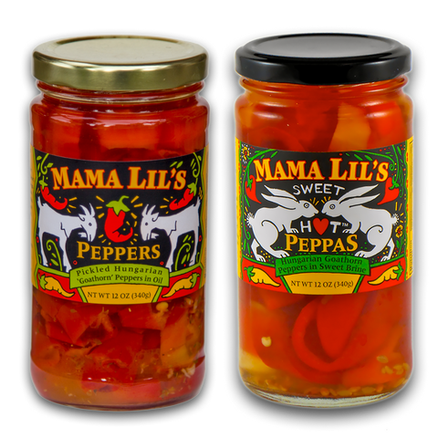 Mama Lil's Pickled Pepper Variety - 12oz.