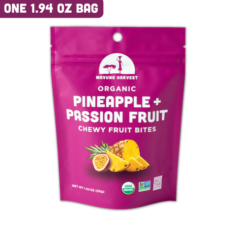 Organic Fruit Bites: Pineapple & Passionfruit