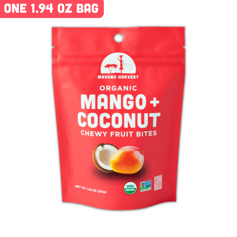 Organic Fruit Bites: Mango & Coconut