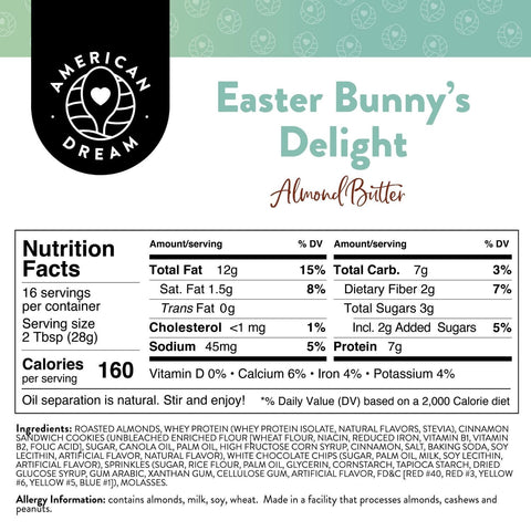 Easter Bunny's Delight Almond Butter