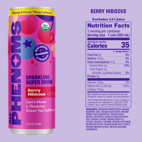 Berry Hibiscus: Energy & Focus