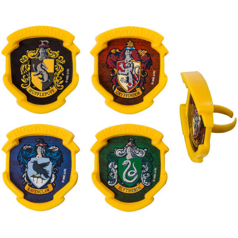 Harry Potter Hogwarts Houses Cupcake Rings