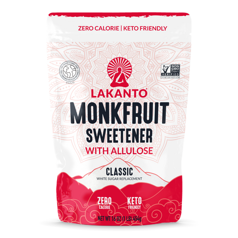 Classic Monkfruit Sweetener with Allulose - White Sugar Replacement