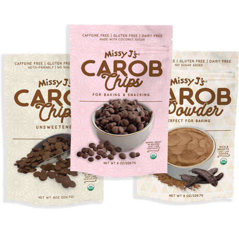 Missy J's Organic Carob Baking Essentials Sampler-3pk