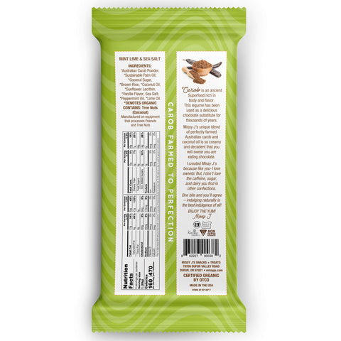 Missy J's Organic Carob Sampler Candy Bar - 4pk