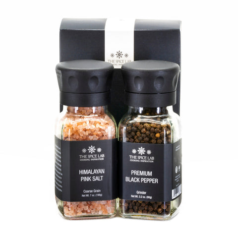 Himalayan Pink Salt (Coarse) & Premium Black Pepper Set