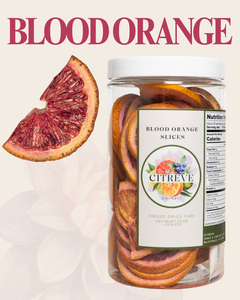 Freeze-Dried Blood Orange Slices