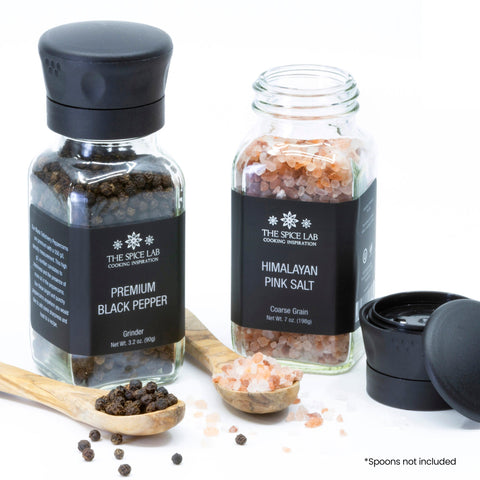 Himalayan Pink Salt (Coarse) & Premium Black Pepper Set