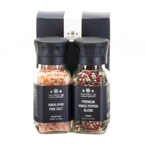 Himalayan Pink Salt (Coarse) & Premium Kings Pepper Blend Set