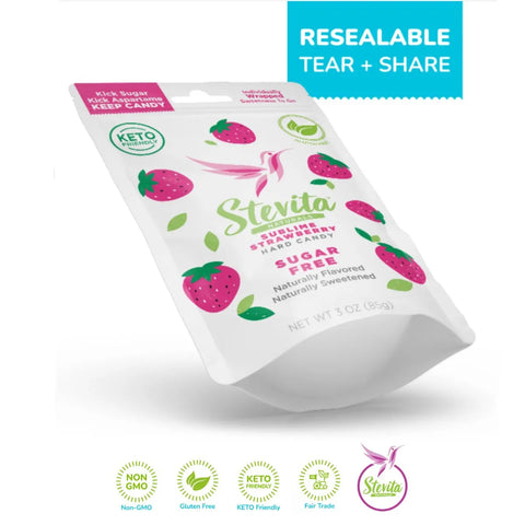 Natural Strawberry Flavor Sugar-Free Hard Candy: Naturally Sweet, Naturally Healthy