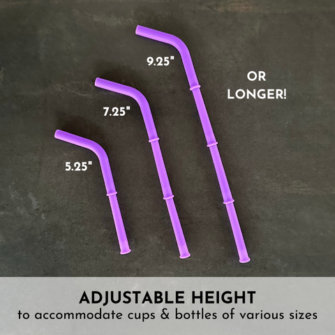 Build-A-Straw Reusable Silicone Straw with Travel Case