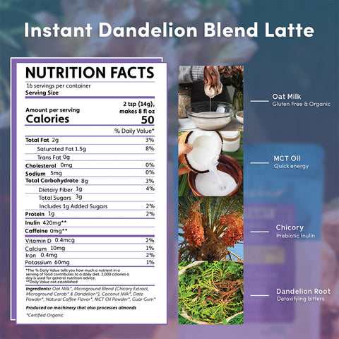 Instant Dandelion Herbal Latte