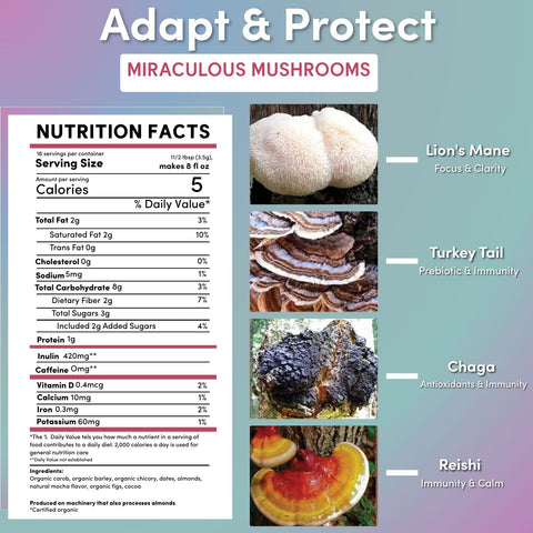 Miraculous Mushrooms® Adapt & Protect Instant Herbal Coffee