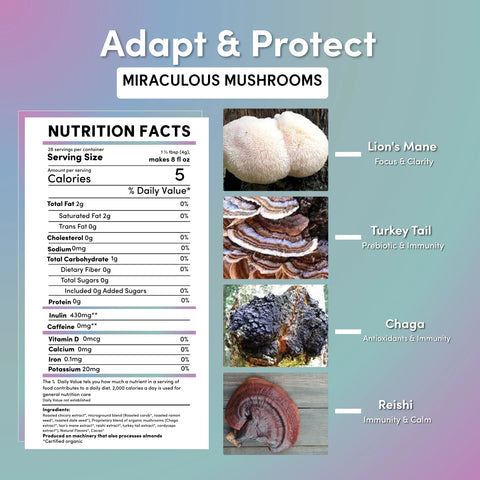 Miraculous Mushrooms® Adapt & Protect Instant Herbal Coffee