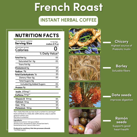 Instant French Roast Herbal Coffee