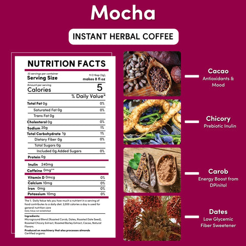 Instant Mocha Herbal Coffee