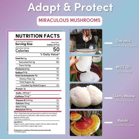 Miraculous Mushrooms® Adapt & Protect Instant Herbal Latte