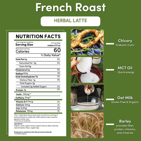 Instant French Roast Herbal Latte