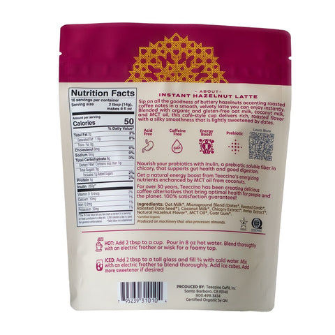 Instant Hazelnut Herbal Latte