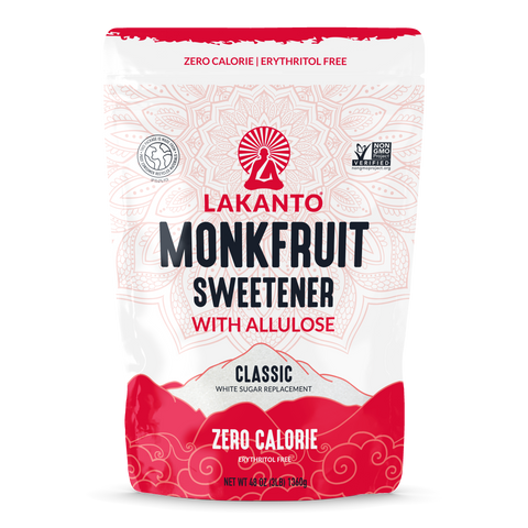 Classic Monkfruit Sweetener with Allulose - White Sugar Replacement