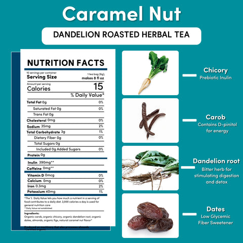 Dandelion Caramel Nut Roasted Herbal Tea