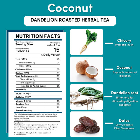 Dandelion Coconut Roasted Herbal Tea