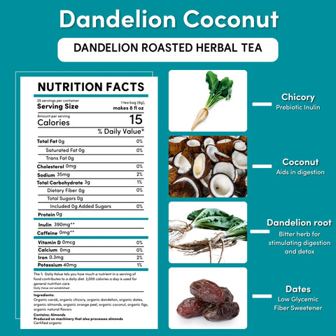 Dandelion Coconut Roasted Herbal Tea