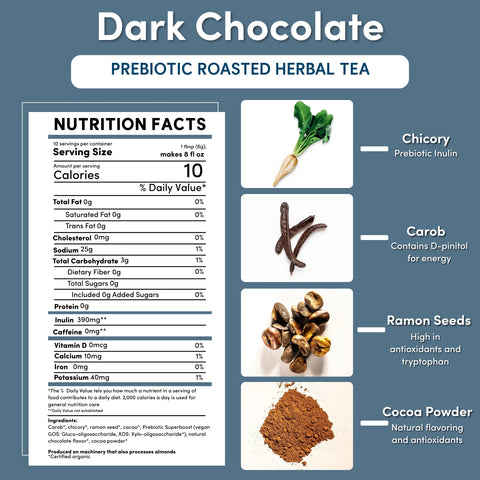 Dark Chocolate Prebiotic SuperBoost Herbal Tea