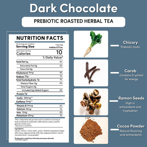 Dark Chocolate Prebiotic SuperBoost Herbal Tea