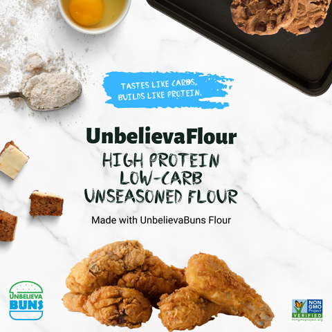 2 Bags UnbelievaFlour - High Protein, Low-Carb Flour (all-purpose flour replacer)