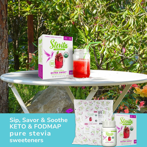 Extra Sweet Simply Organic PURE Stevia Jar