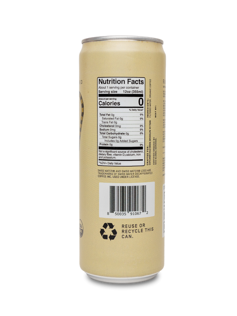 Cold Brew | Choose Your Caffeine Level | Unsweetened 12-Pack