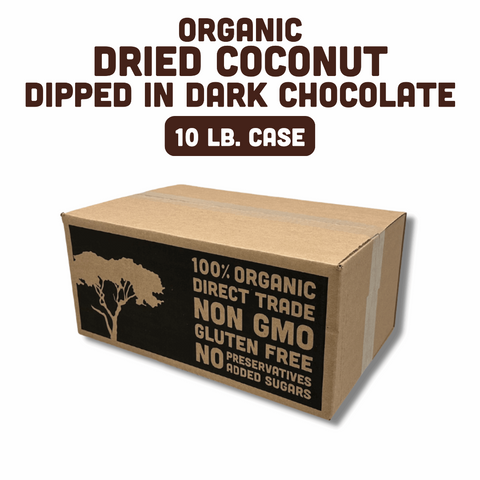 Organic Dried Coconut Dipped in Dark Chocolate