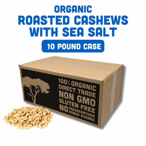 Organic Dry Roasted Cashews with Sea Salt