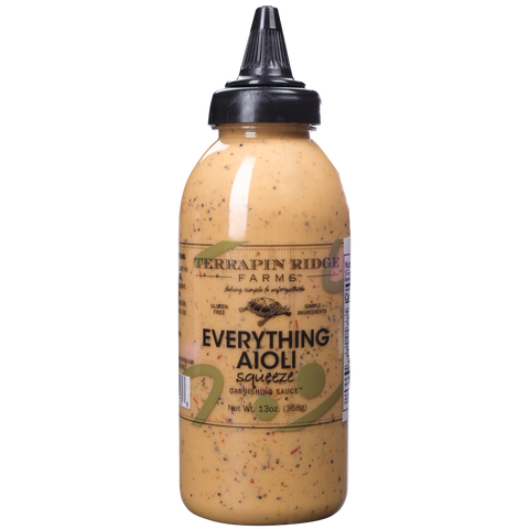 Everything Aioli Squeeze Garnishing Sauce - 13 oz