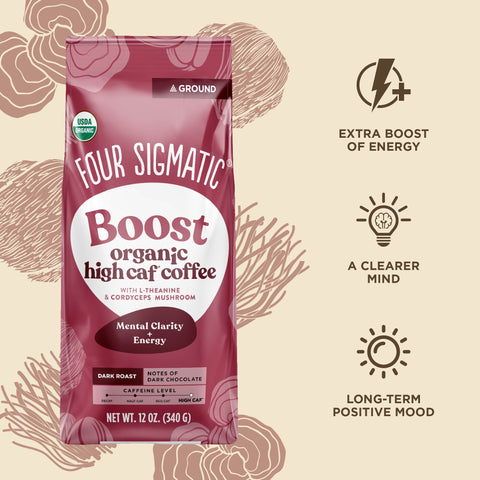 Boost High Caf Ground Coffee Bag