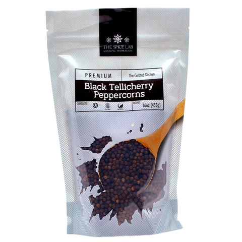 Black Tellicherry Peppercorns (Whole) for Grinder Refill