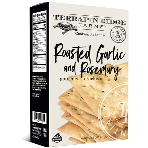 Roasted Garlic and Rosemary Crackers