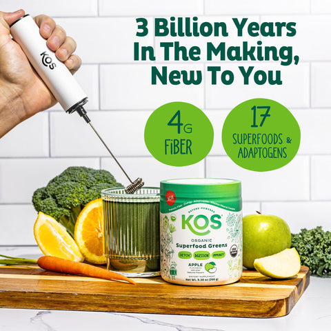 KOS Organic Superfood Greens - Apple Flavor