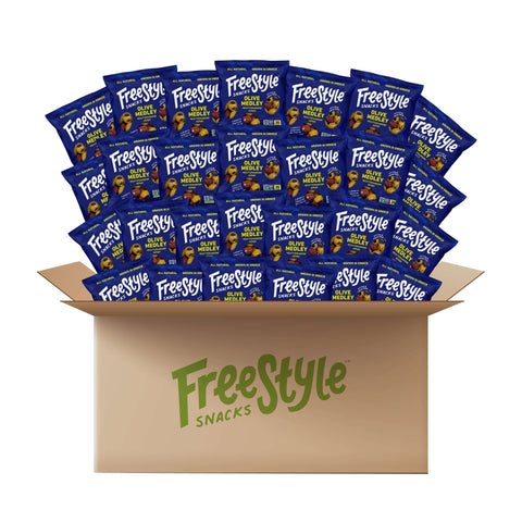 Freestyle Snacks Mediterranean Herb Medley Olives 1.1oz/120ct BULK