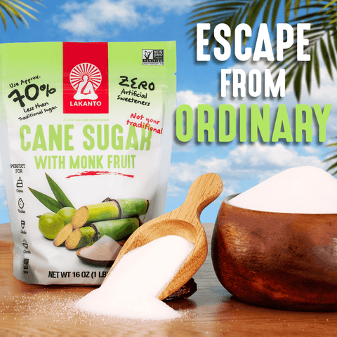 Cane Sugar with Monk Fruit 16oz