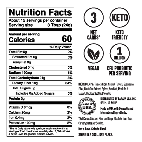 Monk Fruit Sweetened Chai Latte Drink Mix