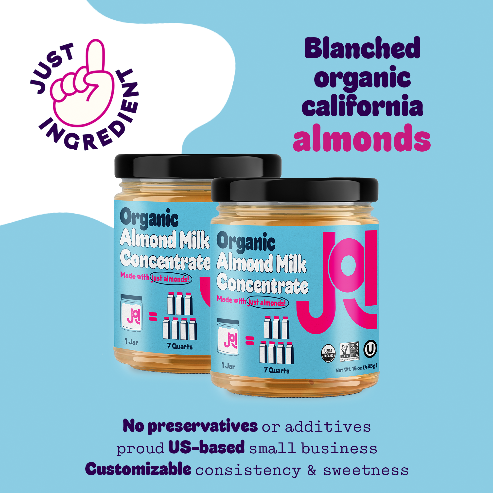 Organic Almond Milk Base 2-Pack