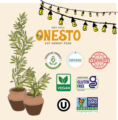 Onesto Gluten-Free Rosemary Crackers