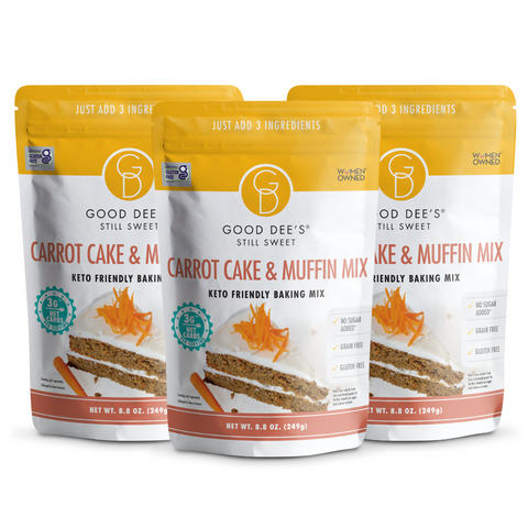 Back in stock! Carrot Keto Muffin & Cake Mix- Gluten Free and No Added Sugar