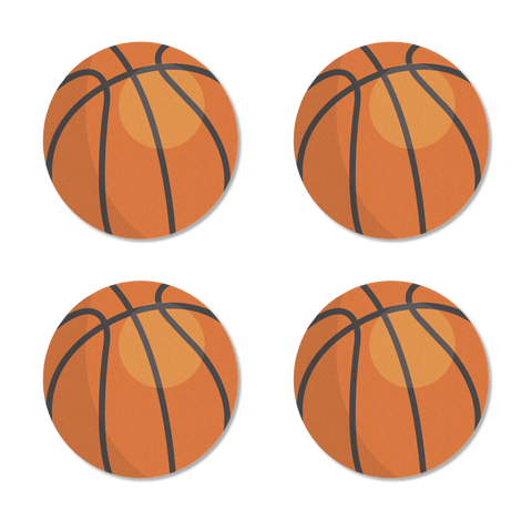 Basketball Edible Cupcake Toppers